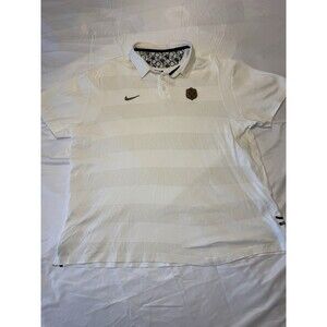 Nike Rugby Polo France FFR National Team Cotton White Mens XL
